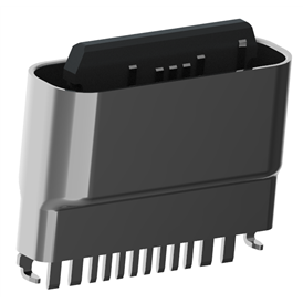 XB-ATCF-12-002 TYP C 12P weibliche Basis wasserdichte Stretchschale ohne Fußschutz L=7.6MM, SMT exponiert 1.0MM, Ladedatenversion